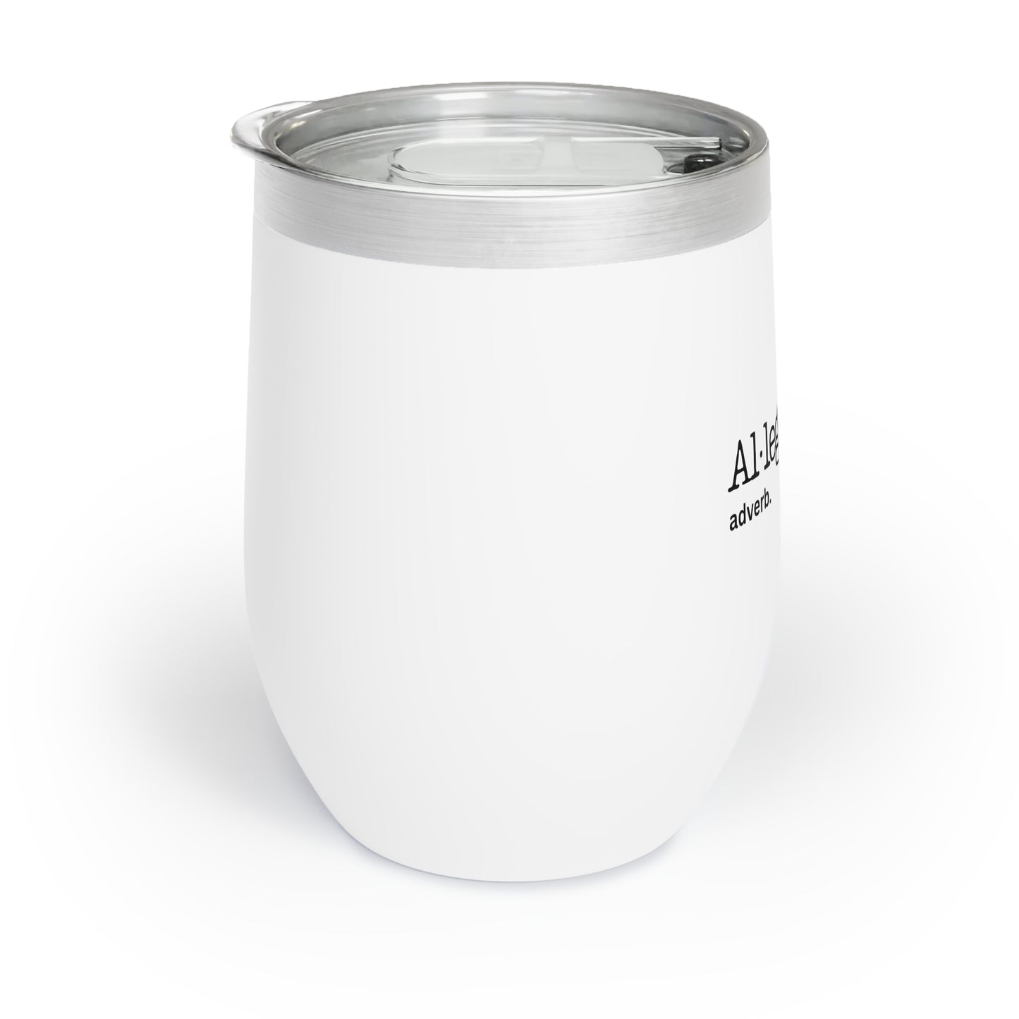 Chill Wine Tumbler - Stylish White Insulated Cup for Wine Lovers